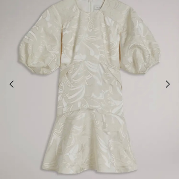 TED BAKER puff-sleeved mini dress - Picture 7 of 7